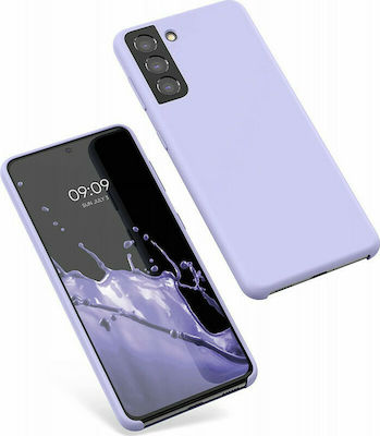 KWmobile Rubber Umschlag Rückseite Silikon Light Lavender (Galaxy S21 5G) 54056.139