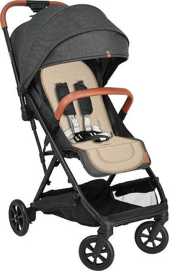 Bebe Stars Κάλυμμα Καροτσιού Διπλής Όψης 34x80εκ. Polka Dot Beige