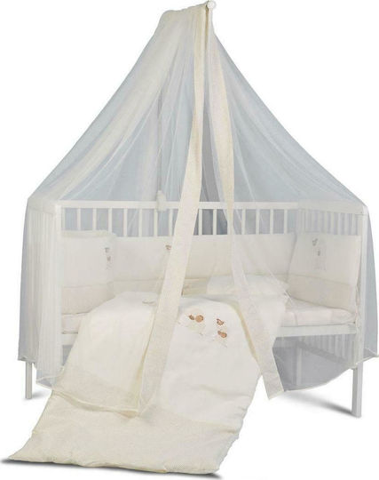 Cangaroo Baby Crib Bedding Set Elephants 7pcs Beige