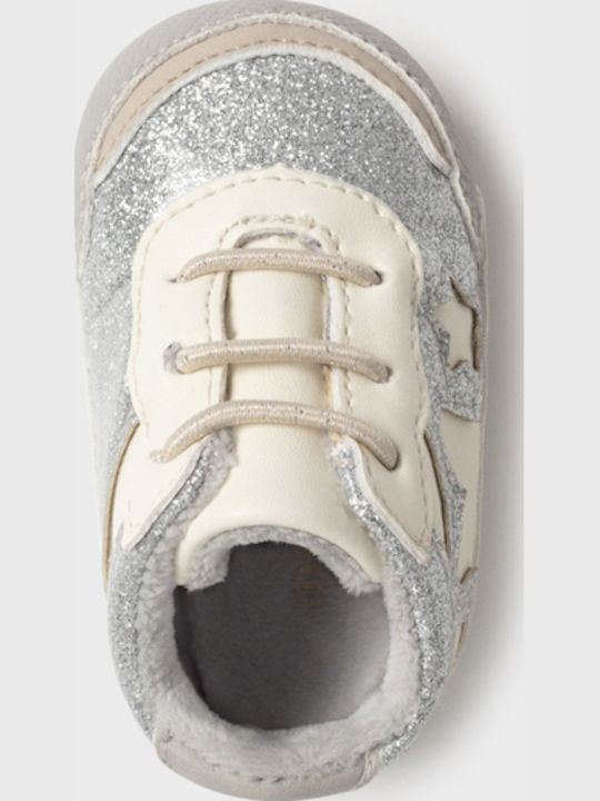 Mayoral Βρεφικά Sneakers Αγκαλιάς Ασημί