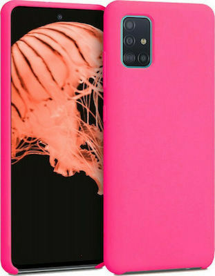 Silicone Back Cover Fuchsia (Galaxy A71)