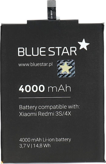 Blue Star Συμβατή Μπαταρία Αντικατάστασης 4000mAh για Redmi 3