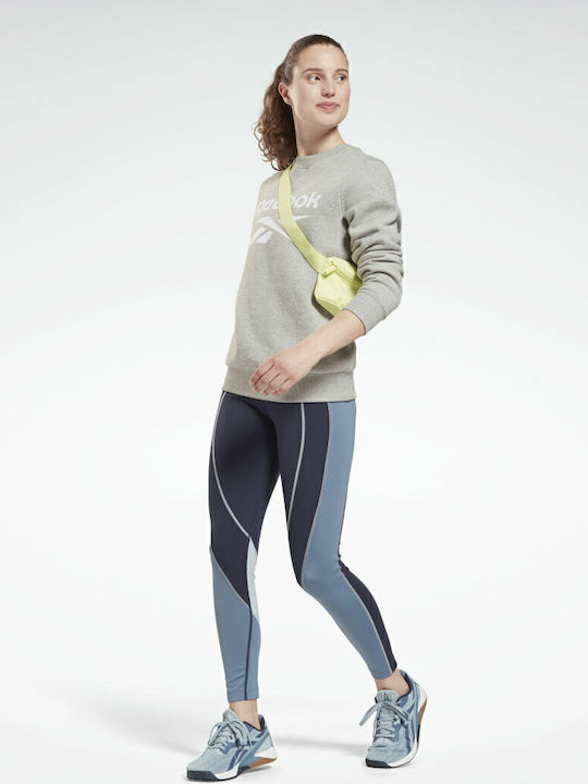 Identity Logo Damen Sweatshirt Medium Grey Heather