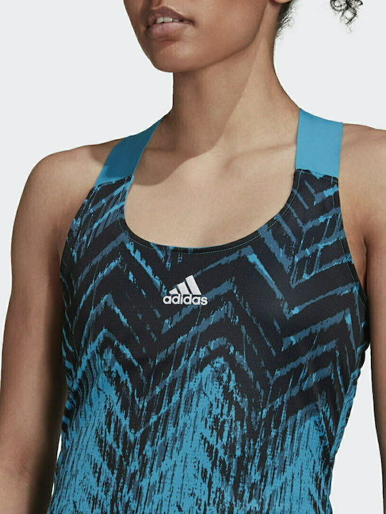 adidas Primeblue HB6190 Women's Blue Tennis Dress