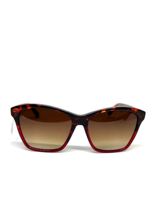 Prime Women's Sunglasses with Red Tartaruga Plastic Frame PR 2591 PK06