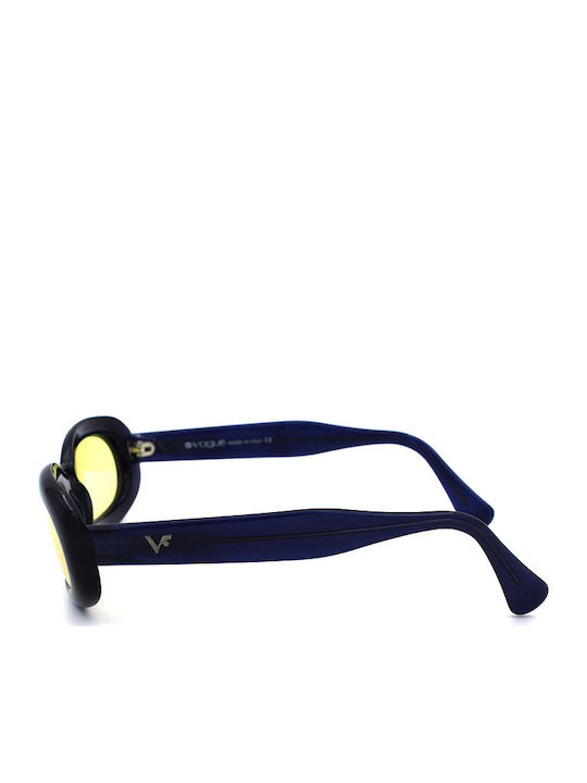 Vogue Women's Sunglasses with Black Plastic Frame and Yellow Lens VO2183S W890