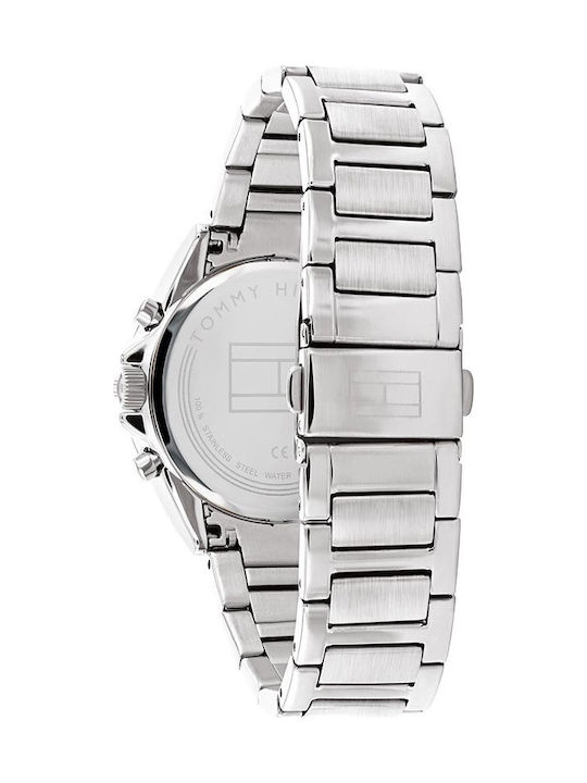 Tommy Hilfiger Kennedy Women's Watch Chronograph with Silver Metal Bracelet