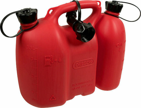 Oregon Combi Fuel Can Double Position Plastic with Extension Tube 1.5L Red