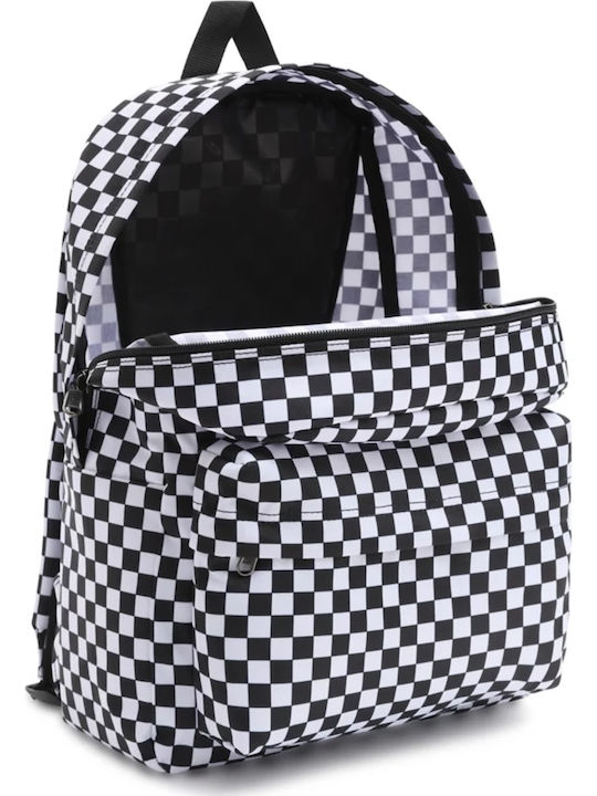 Vans Old Skool Check Σχολική Τσάντα Πλάτης Γυμνασίου - Λυκείου Πολύχρωμη με Θήκη για Παγούρι 22lt