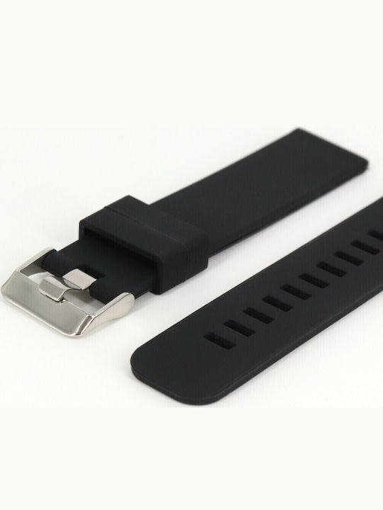 Diloy Straps Rubber Strap Black 18mm