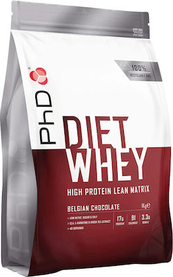 PhD Diet Whey Πρωτεΐνη Ορού Γάλακτος με Γεύση Belgian Chocolate 1kg