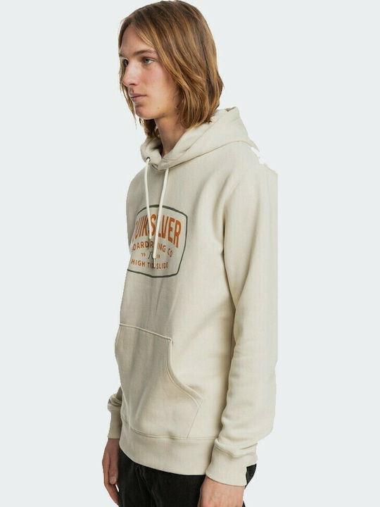 High Cloud Sweatshirt With Beige Hood