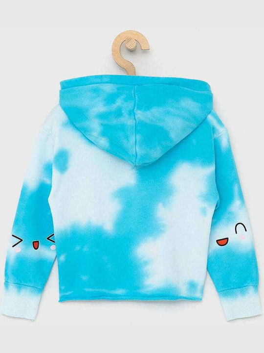 Guess Kids Sweatshirt with Hood Blue