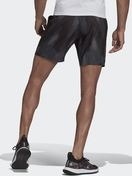Adidas Primeblue Αθλητική Ανδρική Βερμούδα με Σχέδια Grey Five / Black