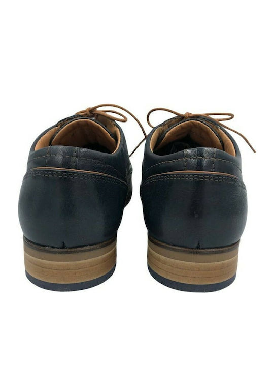 Δερμάτινα Ανδρικά Casual Παπούτσια Navy