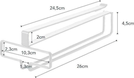 Yamazaki Монтиран държач за стъкло Rack Метален с размери 26x11x7см