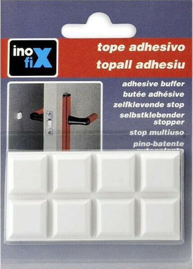 Inofix Αποσβεστήρες Κρούσεως Τετράγωνοι με Αυτοκόλλητο 16x16mm 8τμχ 2090-2 Inofix Αποσβεστήρες Κρούσεως Τετράγωνοι με Αυτοκόλλητο 16x16mm 8τμχ 2090-2
