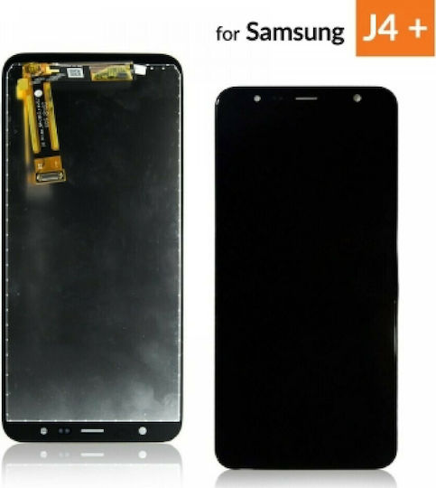 Οθόνη Grade A mit Touch-Mechanismus für / Galaxy J6+ (Schwarz)