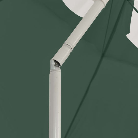 vidaXL Beach Umbrella Diameter 3m Green