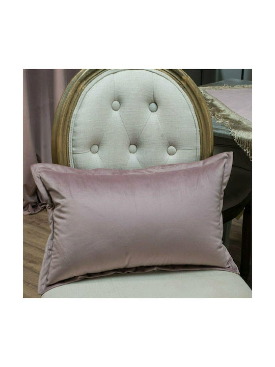 Teoran Decorative Pillow Case Velvet 12 Purple 30x50cm.