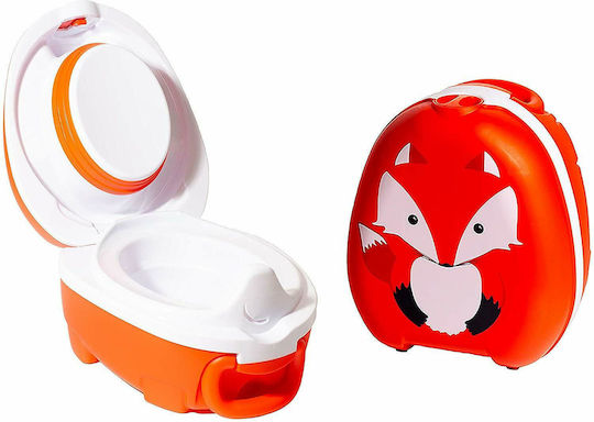 My Carry Potty Portable Potty Fox with Lid Orange up to 50kg