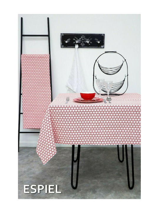 Espiel Tablecloth Cotton Red 140x180cm