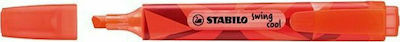 Stabilo Swing Colormatrix Highlighter 4mm Red 2754/21