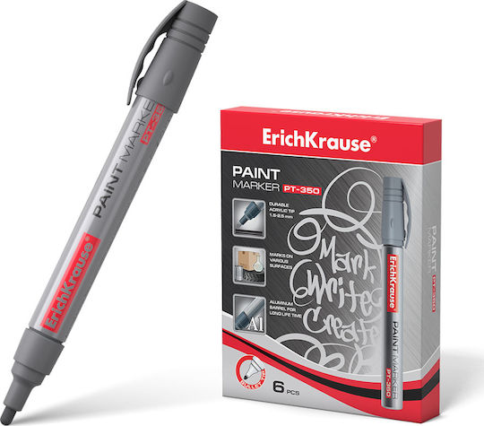 ErichKrause PΤ-350 Ανεξίτηλος Μαρκαδόρος Ασημί