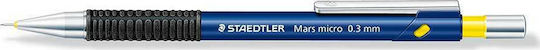 Staedtler Mars Micro Μηχανικό Μολύβι 0.3mm με Γόμα Κατάλληλο για Σχέδιο Μπλε