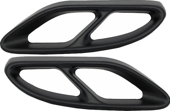 Carner Car Rear Spoilers for Exhaust Pipes Amg Look for Mercedes W212 FL W166 C292 W117 W205 X253 W253 Black Mercedes-Benz GLE / C Class Chrysler GS