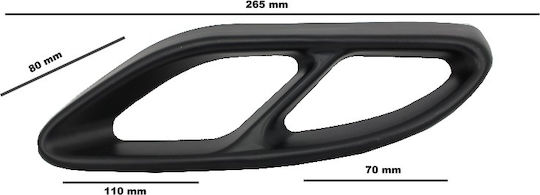 Carner Car Rear Spoilers for Exhaust Pipes Amg Look for Mercedes W212 FL W166 C292 W117 W205 X253 W253 Black Mercedes-Benz GLE / C Class Chrysler GS