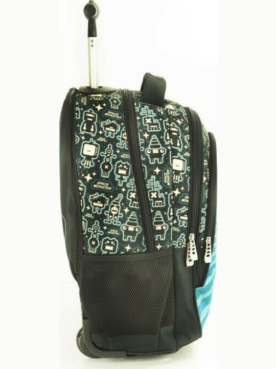No Fear No Fear School Bag Trolley Elementary, Elementary Multicolour with Water Bottle Holder 30Liters