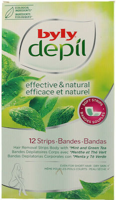 Byly Depil Hair Removal Wax Mint & Green Tea 12pcs