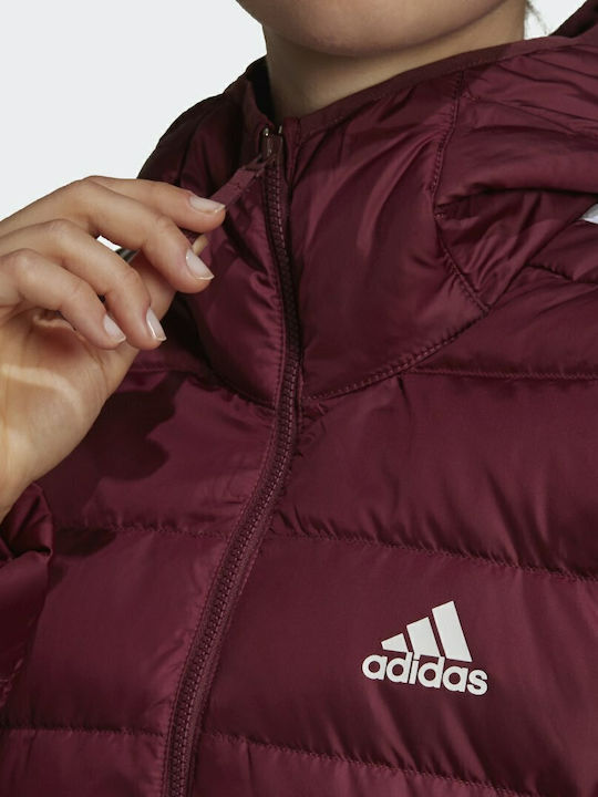 Essentials Down Lungă Jachetă de femei Puffer Victory Crimson