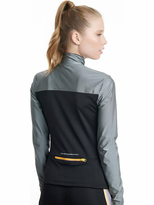 Damenjacke mit Reißverschluss Schwarz