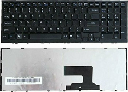 Keyboard for Vaio VPC-EH/VPCEH/PCG-71911M/PCG-71911L with Frame English (US) Black (40044US)