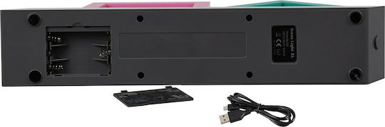 GloboStar LED Kinderprojektorlampe Playstation Icons mit Musterprojektion Mehrfarbig 31.5x7x30εκ.