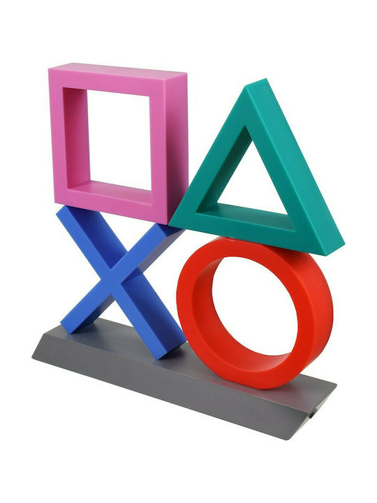 GloboStar Led Παιδικό Φωτιστικό Projector Playstation Icons με Προβολή Σχεδίων Πολύχρωμο 31.5x7x30εκ.