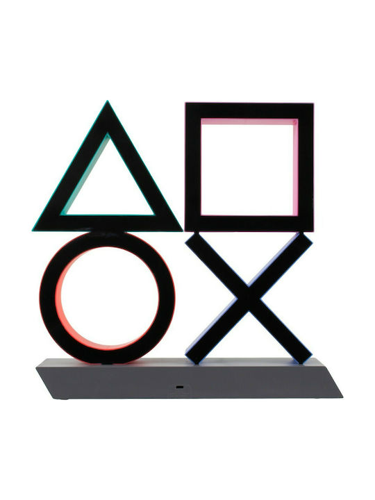 GloboStar Led Παιδικό Φωτιστικό Projector Playstation Icons με Προβολή Σχεδίων Πολύχρωμο 31.5x7x30εκ.