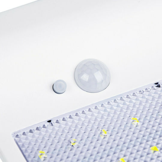 GloboStar Στεγανός Ηλιακός Προβολέας LED 4W Ψυχρό Λευκό 6000K με Αισθητήρα Κίνησης και Φωτοκύτταρο IP65