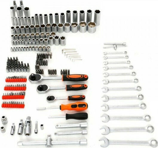 Kraft & Dele Ratschen- & Steckschlüssel-Sets 1\2" & 1\4" & 3\8" 216Stück
