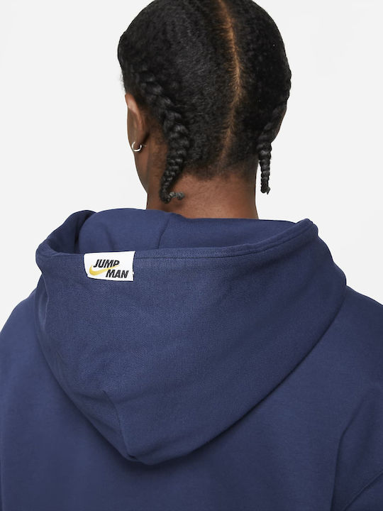 Sweatshirt Fleece with Hood Midnight Navy