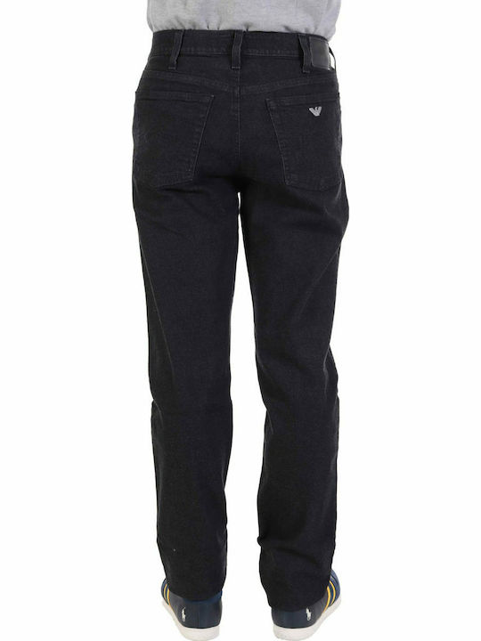 Armani Jeans FI Herren Jeanshose in Loose Fit Schwarz