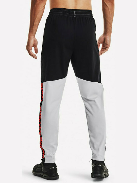 Under Armour Tricot Pantaloni de trening Halo Gray / Phoenix Fire