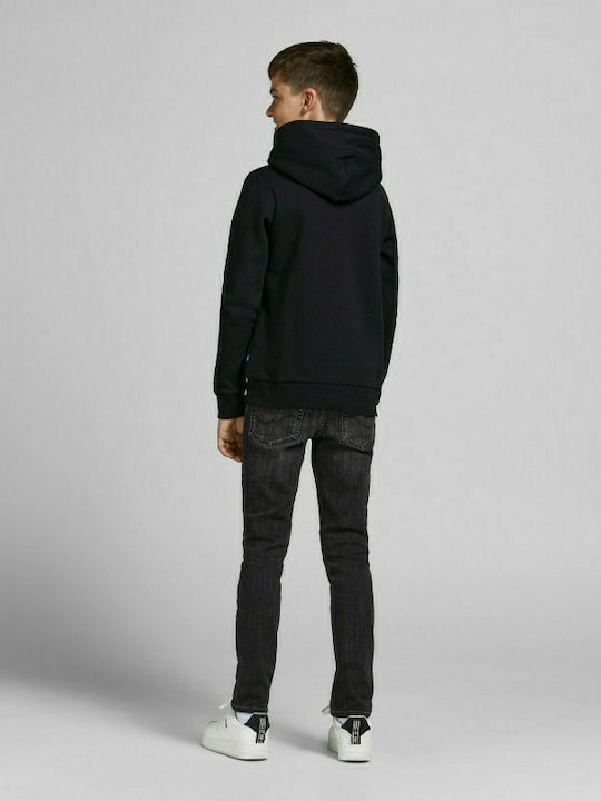 Jack & Jones Kids Sweatshirt with Hood and Pocket Black