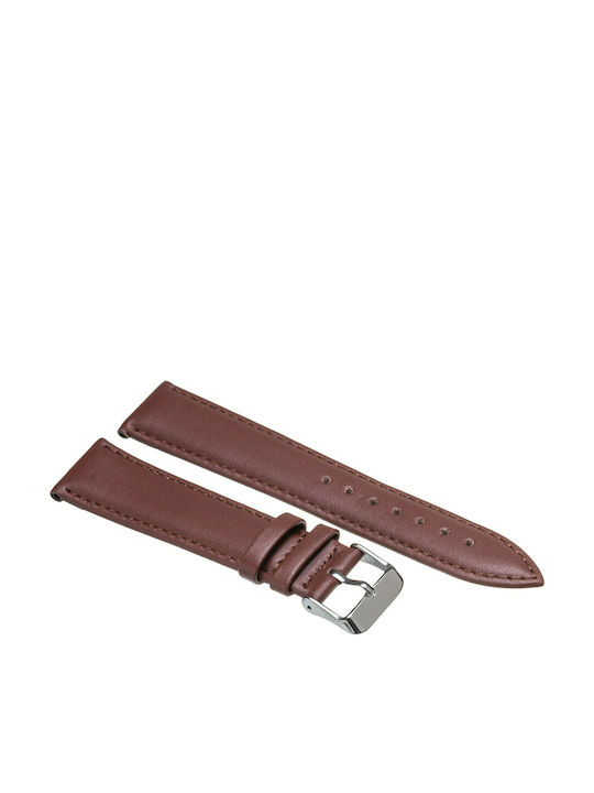 Tzevelion ART660 Δερμάτινο Λουράκι Καφέ 18mm