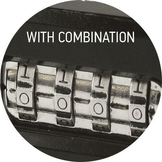 Hugo Locks Cobra DR62 Steel Padlock Brass Combination 62mm Black 1pcs
