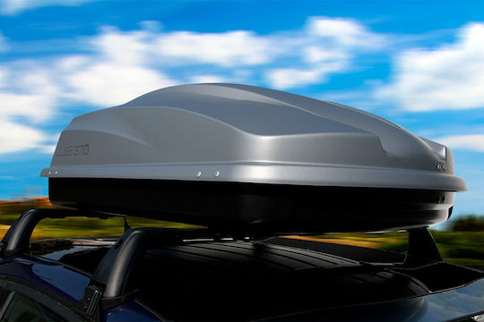 Levup Cube Car Roof Box with Single Opening and 370lt Capacity Black