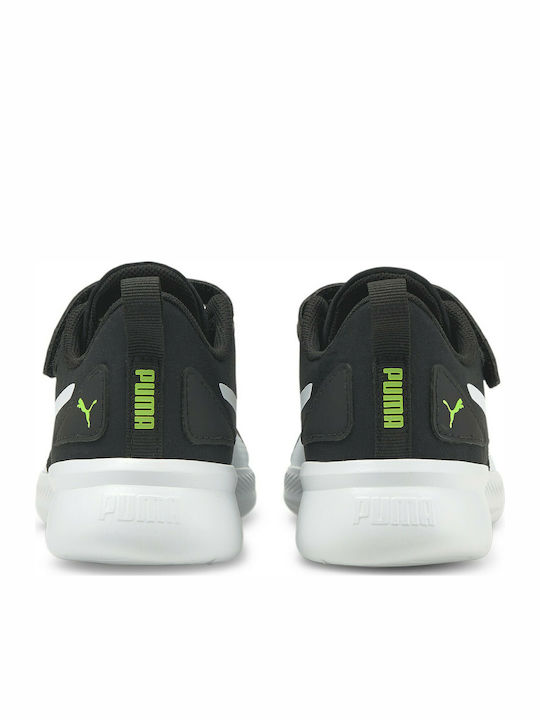 Flyer Runner V Ps Kids Sports Shoes Running with Hoop & Loop Closure Black