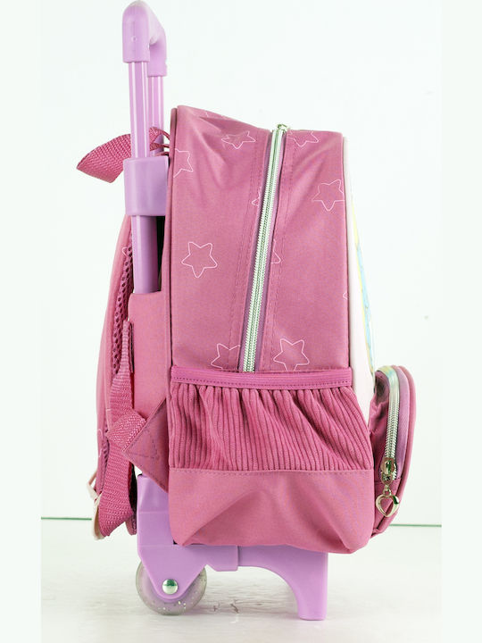 Gim Smurfita School Bag Trolley Kindergarten in Pink color 12lt